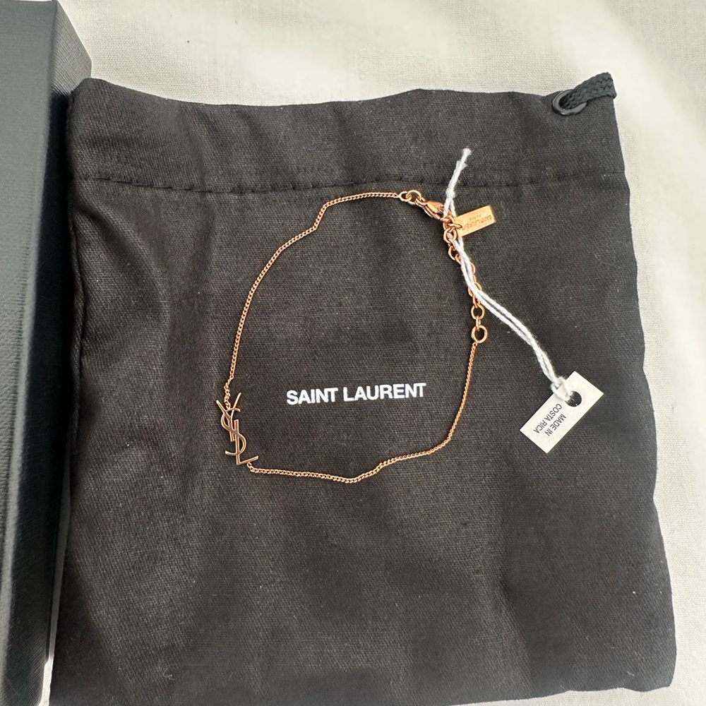 YSL rose gold bracket